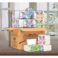 Combo 10 gói Khăn Giấy Ăn, Khăn Giấy Rút Mây Mây Đa Năng 3 Lớp Cao Cấp Không Mùi, Không Bột, Dai Mịn