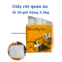 combo 10 gói khăn giấy rút quán ăn 3.5kg Cánh đồng sen freeship