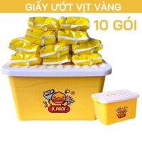 COMBO 10 GÓI KHĂN GIẤY ƯỚT 80 TỜ + 1 THÙNG ĐỰNG CON VỊT / CON ONG NHIỀU KIỂU DÁNG SIÊU RẺ