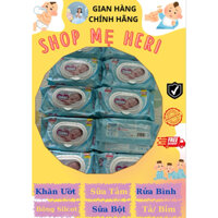 COMBO 10 GÓI KHĂN ƯỚT BOBBY KHÔNG MÙI 80 TỜ BAO BÌ DÍNH BĂNG KEO