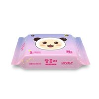 Combo 10 gói Khăn ướt HÀN QUỐC Lovely Protable Plain ( Refill ) - Loại 20 tờ ( Mầu Tím) - 108g  150*200