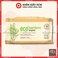 Combo 10 Gói - Khăn Ướt ECOWIPES 20 Miếng/Gói, Khăn Giấy Ướt Vải Sợi Tre Cao Cấp - Hàng Chính Hãng