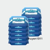 COMBO 10 GÓI KHĂN ƯỚT LUCK_LADY 25 TỜ CÓ MÙI (Xanh dương)