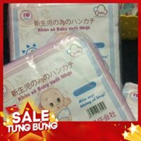 Combo 10 gói khăn xô, khăn sữa 3 lớp, 10 chiếc/ gói