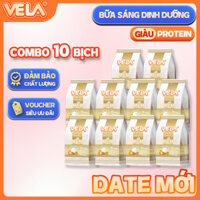 [COMBO 10 GÓI LÁT] Bánh Mì Sandwich Lát VELA 240g - Thơm Mềm, Bột Mì Giàu Protein, Kẹp topping