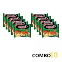 Combo 10 gói mì dinh dưỡng khoai tây trộn xốt spaghetti Omachi gói 90g (10 Gói)