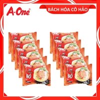 COMBO 10 GÓI MÌ HƯƠNG VỊ BÒ BEEF FLAVOR INSTANT NOODLES A-ONE