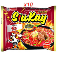 COMBO 10 gói Mì Siu Cay bò gói 128g