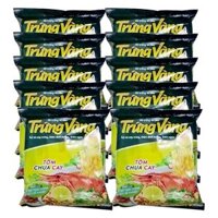 COMBO 10 GÓI MÌ TRỨNG VÀNG CAO CẤP TÔM CHUA CAY GÓI 75G