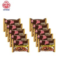 COMBO 10 GÓI MÌ TƯƠNG ĐEN VỊ BÒ BEEF FLAVOR JIAJANG RAMEN JIN OTTOGI 135 GRAM