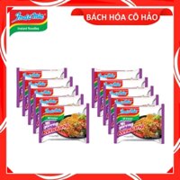 COMBO 10 GÓI MÌ XÀO KHÔ VỊ BÒ CAY MI GORENG RASA RENDANG INDOMIE