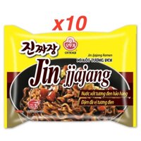 COMBO 10 gói Mì xốt tương đen Jin Jjajang 135g