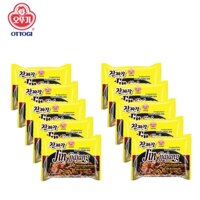 COMBO 10 GÓI MÌ XỐT TƯƠNG ĐEN JIAJANG RAMEN JIN OTTOGI 135 GRAM