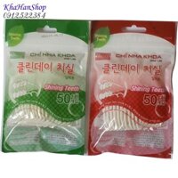 Combo 10 gói (mỗi gói 50 chiếc) tăm chỉ nha khoa Lovely
