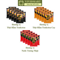 [COMBO 10 GÓI]- NISSIN- Mì Nissin Raoh Ramen 3 vị: Thịt hầm Tonkotsu, Thịt hầm Tonkosu cay, Nước tương Nhật (90-97g/gói)