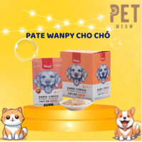 combo 10 gói Pate wanpy cho chó, ,thức ăn ướt thơm ngon dành cho cún cưng từ nhỏ lớn, tăng cân ,an toàn sức khỏe