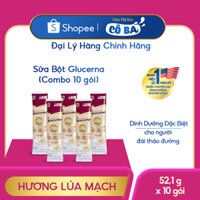 Combo 10 Gói Sữa Bột Glucerna - Hương Vani, Bổ Sung Dinh Dưỡng Cho Người Đái Tháo Đường (52.1g/gói)