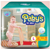 Combo 10 gói tã dán trẻ em Paby’s Thạch Thảo size L130 miếng(9-14kg) siêu thấm hút