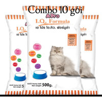 combo 10 gói thức ăn cho mèo Apro iq 500g - hạt Apro iq cho mèo oh my pet