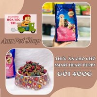 [COMBO 10 GÓI] Thức Ăn Hạt Khô Vị Thịt Bò Và Sữa Cho Chó Con Puppy SmartHeart 400g