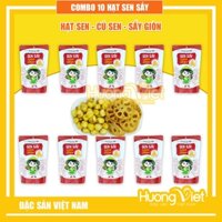 COMBO 10 Hạt sen sấy PHÔ MAI, củ sen sấy giòn túi 30g, đặc sản hạt sen Đồng Tháp, sen Đại Việt