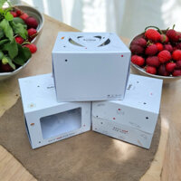 Combo 10 hộp bánh kem kèm đế ( trắng ticker xinh xắn).