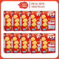 COMBO 10 Hộp Bánh Quy Ăn Dặm Mặt Cười Morinaga Nội Địa Nhật Hộp 52G