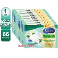 Combo 10 hộp bông tẩy trang Silcot cao cấp 66 miếng Nhật Bản