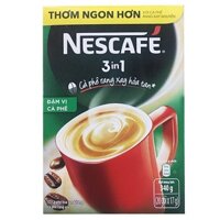 Combo 10 hộp Cà Phê Hòa Tan 3 Trong 1 Đậm Đà Hài Hòa/ Đậm Vị Cà phê Nescafé Hộp 20 Gói X 17G