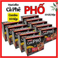 Combo 10 Hộp Cafe Phố - Cà Phê Sữa Đá Ngon Chuẩn Vị, Tiện Lợi (10 Gói/Hộp)