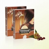 Combo 10 hộp Dầu gội Hán Phương Shitinsof Màu Nâu Hạt Dẻ - Không dùng cho tóc bạc.