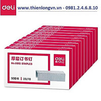 Combo 10 hộp Ghim dập - kim bấm 23/10 Deli - E0015