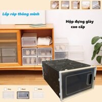 Combo 10 hộp giày nhựa cứng nắp ngang loại xịn size to