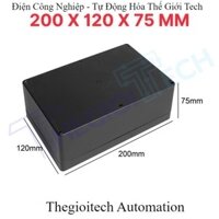 Combo 10 Hộp nhựa ABS 200x120x75mm kèm ốc vít và ron cao su chống nước - Hộp nhựa đựng mạch điện tử. TGT