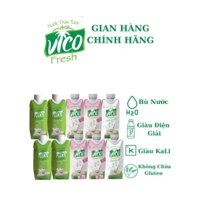Combo 10 Hộp Nước Dừa Tươi Vico Fresh 330ml - (4 Dứa, 4 Sen, 2 Xiêm)
