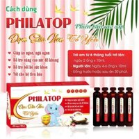 COMBO 10 HỘP Philatop Yến sào Đạm sữa non tổ yến cao cấp ( hộp 20 ống)