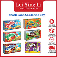 Combo 10 hộp Snack Bánh cá Marine Boy và Bánh khủng long Jungle Boy Orion đủ vị
