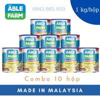 COMBO 10 hộp sữa đặc 1 kg (Best) ABLE FARM pha chế thơm ngon, béo ngậy, siêu tiết kiệm - Date 02.2024 - Nhập Malaysia.