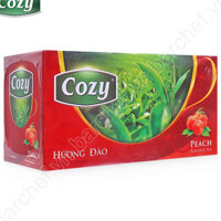 COMBO 10 HỘP TRÀ COZY HƯƠNG ĐÀO - hộp 50gr ( 25 gói x 2gr )