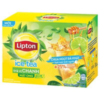 COMBO 10 HỘP TRÀ LIPTON ICE TEA VỊ CHANH MẬT ONG HÒA TAN - hộp 224gr ( 16 gói x 14gr )