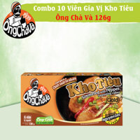 Combo 10 Hộp Viên Gia Vị Kho Tiêu Ông Chà Và 126gr (Simmered With Pepper Seasoning Cubes)