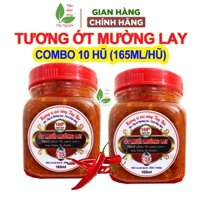 Combo 10 hũ tương ớt mường lay (165ml/hũ), tương ớt siêu cay, gia vị nhà bếp, tẩm ướp, gia vị chấm