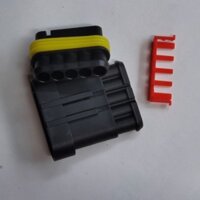 Combo 10 Jack nối dây điện chống nước 5P dùng cho xe máy, xe hơi, ô tô