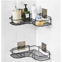 Combo 10 Kệ Góc inox treo Dán Góc Tường siêu chắc (kèm 2 miếng dán) [HD]