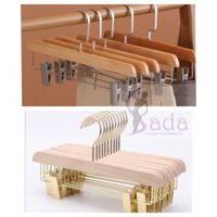 Combo 10 kẹp gỗ mộc quần áo dài 35cm nam nữ và trẻ em thanh kẹp di chuyển linh hoạt - sada shop 06