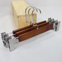 Combo 10 kẹp/móc treo quần áo bằng gỗ, đầu kẹp inox. Hàng loại 1