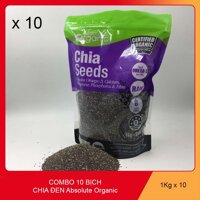 Combo 10 kg Hạt Chia đen Organic Hàng chuẩn.Khối lương 1kg x 2 = 10 kg.