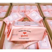 Combo 10 Khăn giấy ướt GUMI Gói 100 tờ an toàn cho em bé , dùng cho mọi đối tượng – Shop Mẹ Rofi