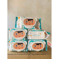Combo 10 Khăn giấy ướt Osaka 250g, bịch khăn ướt không cồn, không mùi, an toàn cho da em bé