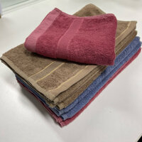 [Combo 10 khăn gồm 5 khăn mặt, 5 khăn đa năng 30x30] Khăn mặt 100% cotton xuất nhật,dầy xốp, thấm hút cực tốt